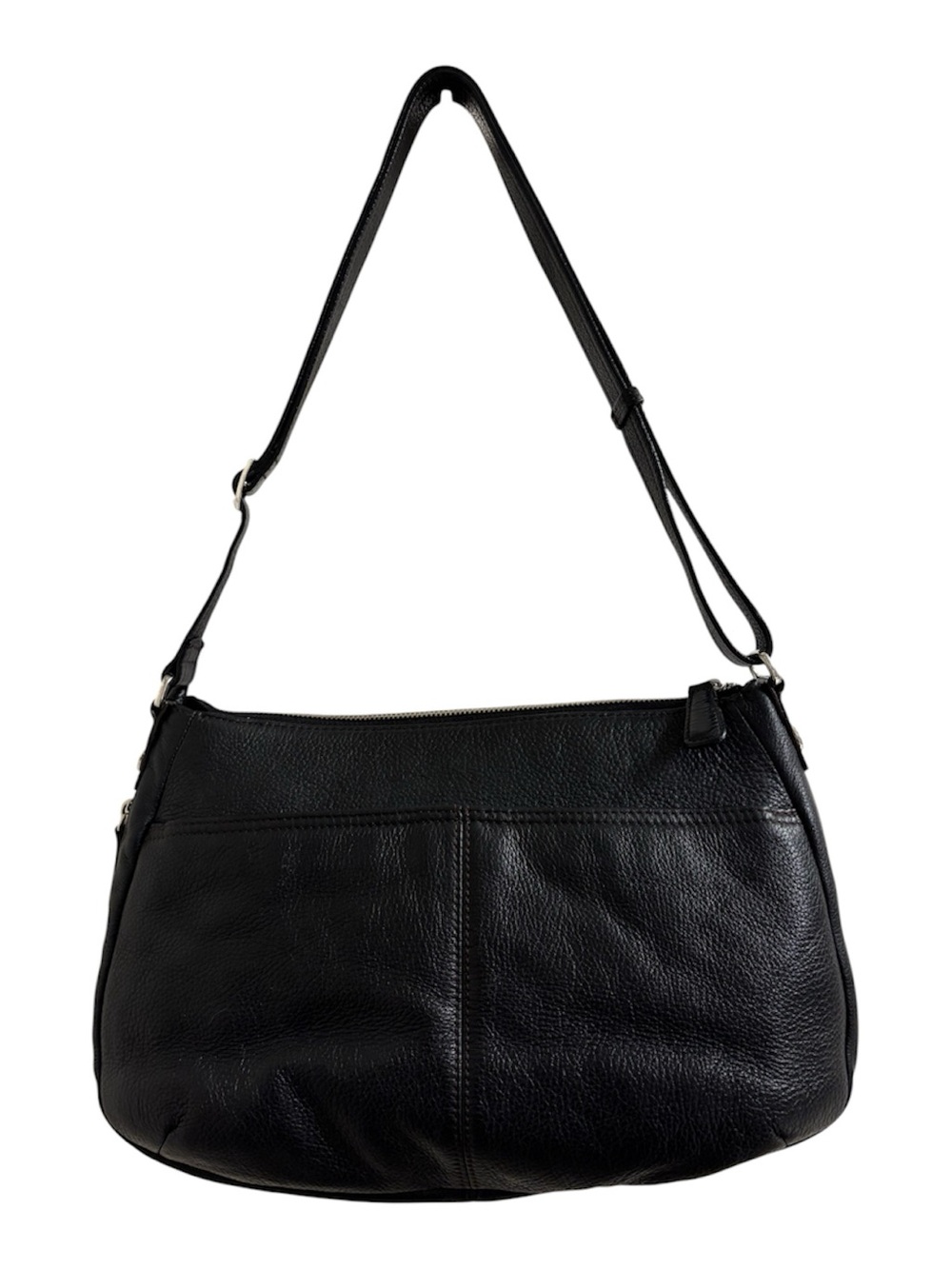 Brighton pebbled and croc embossed leather shoulder/crossbody satchel - Picture 2 of 11